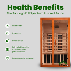 The Santiago 2 Person Near Zero EMF Full Spectrum Infrared Sauna | Dynamic Saunas thumbnail