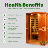 The Venice Elite 2 Person Ultra Low EMF Infrared Sauna | Dynamic Saunas Dynamic Saunas