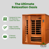 The Lugano Elite 3 Person Ultra Low EMF Infrared Sauna | Dynamic Saunas Dynamic Saunas