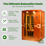 The Venice Elite 2 Person Ultra Low EMF Infrared Sauna | Dynamic Saunas Dynamic Saunas