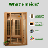 The Seattle 2 Person Low EMF Infrared Sauna | Maxxus Saunas Maxxus Saunas