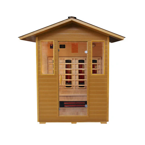 The Grandby 3 Person Outdoor FAR/MID Infrared Sauna