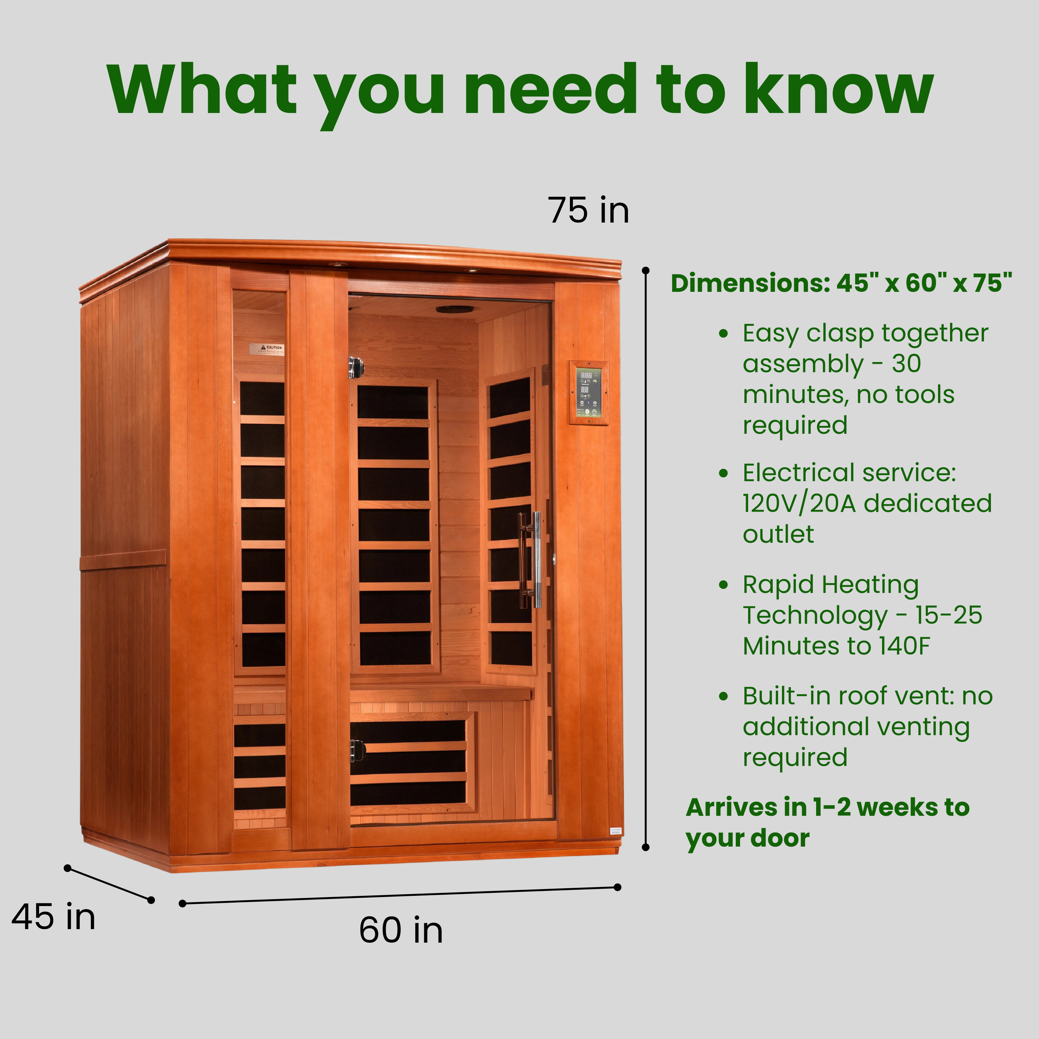 The Lugano Elite 3 Person Ultra Low EMF Infrared Sauna | Dynamic Saunas Dynamic Saunas