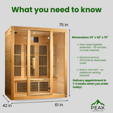 The Bellevue 3 Person Low EMF Infrared Sauna | Maxxus Saunas Maxxus Saunas