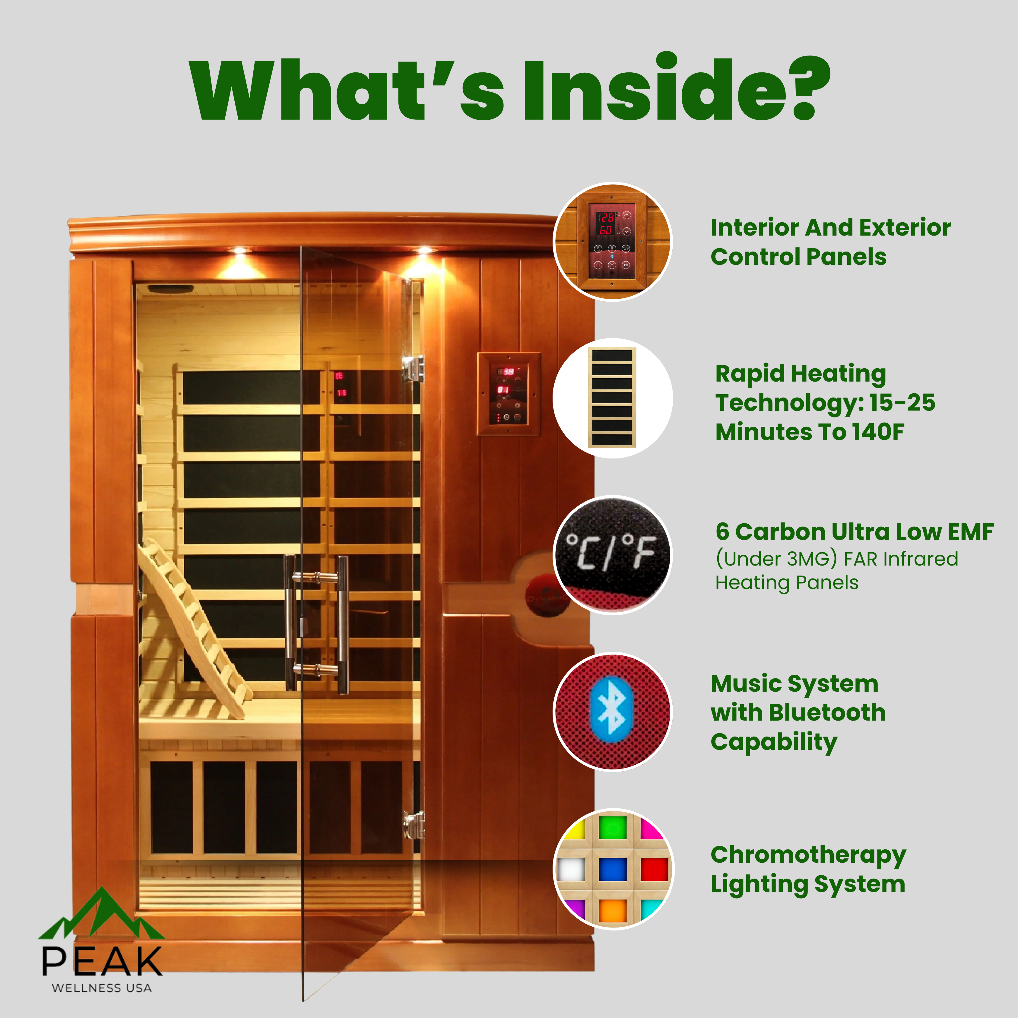 The Venice Elite 2 Person Ultra Low EMF Infrared Sauna | Dynamic Saunas Dynamic Saunas