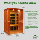 The Venice Elite 2 Person Ultra Low EMF Infrared Sauna | Dynamic Saunas Dynamic Saunas