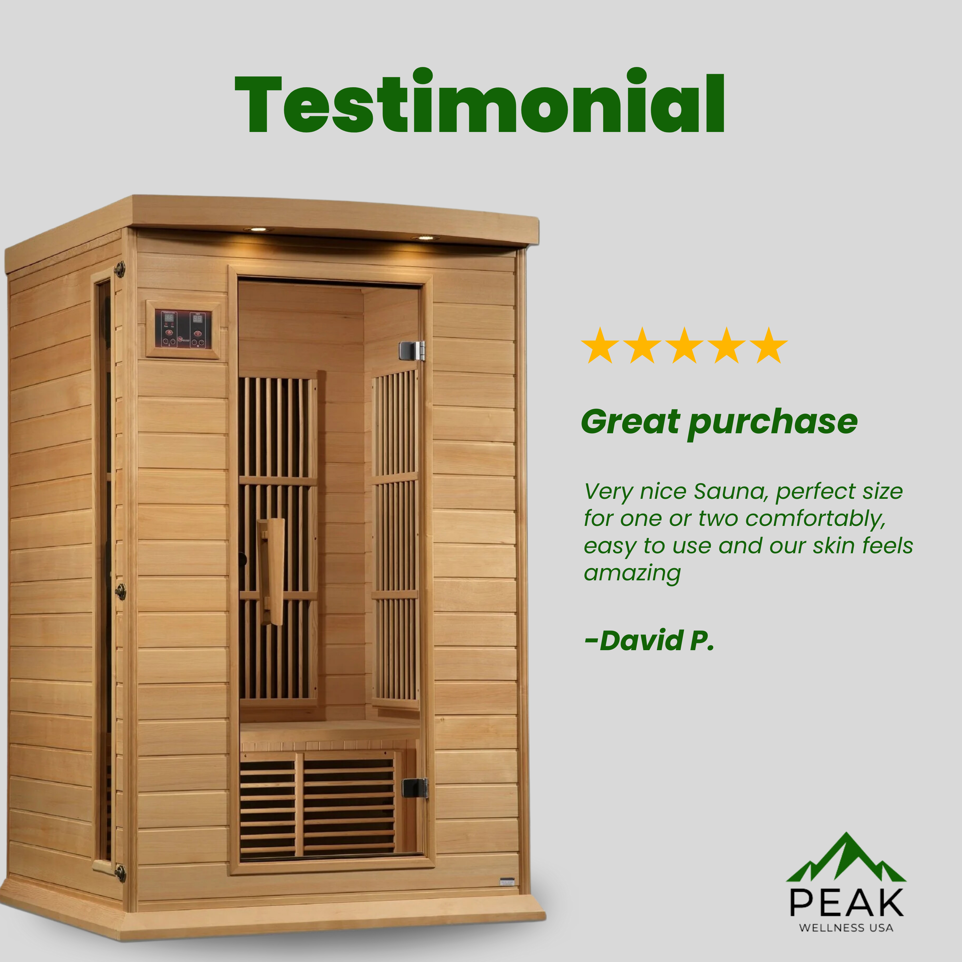 The Vitality 2 Person Near Zero EMF Infrared Sauna | Maxxus Saunas Maxxus Saunas