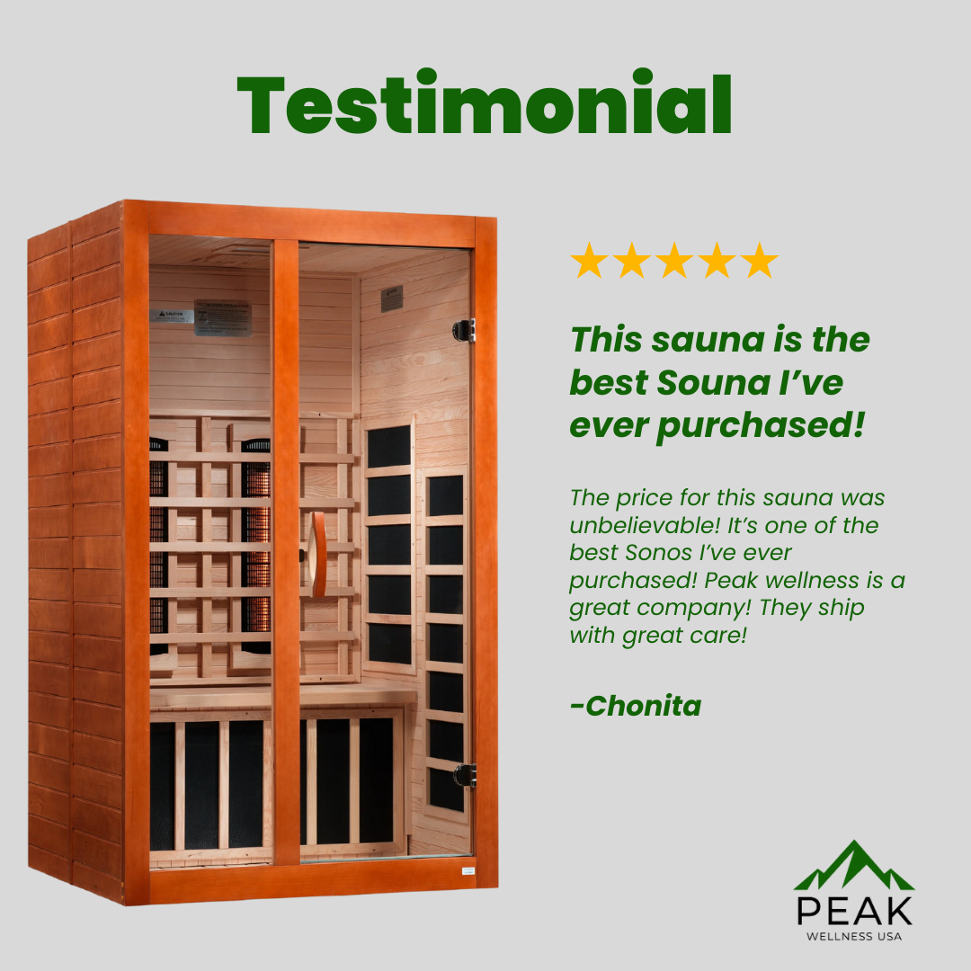 The Santiago 2 Person Near Zero EMF Full Spectrum Infrared Sauna | Dynamic Saunas Dynamic Saunas