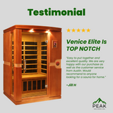 The Venice Elite 2 Person Ultra Low EMF Infrared Sauna | Dynamic Saunas Dynamic Saunas