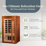 The Barcelona Elite 2 Person Ultra Low EMF Infrared Sauna | Dynamic Saunas Dynamic Saunas