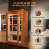 The Barcelona Elite 2 Person Ultra Low EMF Infrared Sauna | Dynamic Saunas Dynamic Saunas