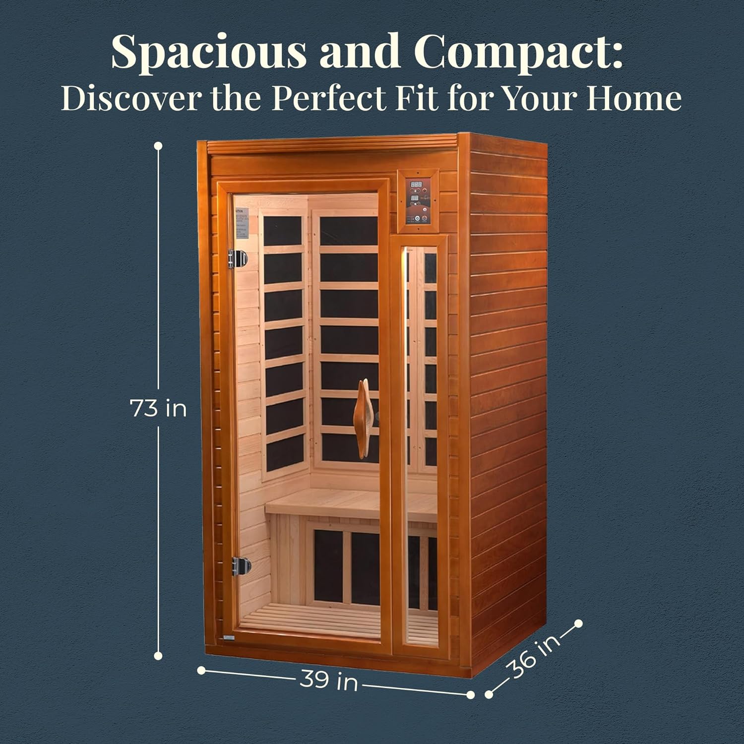 The Barcelona 2 Person Low EMF Infrared Sauna | Dynamic Saunas Dynamic Saunas