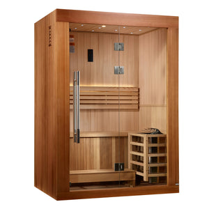 The Sundsvall 2 Person Traditional Sauna | Golden Designs thumbnail