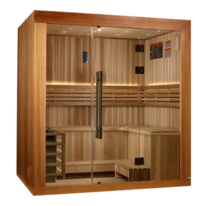 The Copenhagen 3 Person Traditional Sauna | Golden Designs thumbnail