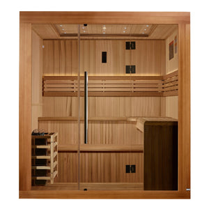 The Osla Edition 6 Person Traditional Sauna | Golden Designs thumbnail