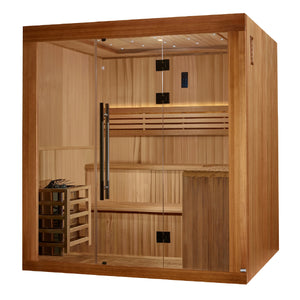 The Osla Edition 6 Person Traditional Sauna | Golden Designs thumbnail