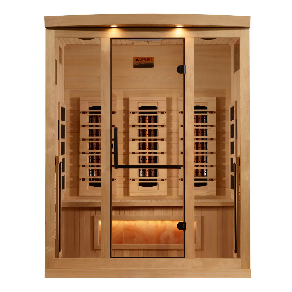 The Stoic 3 Person Near Zero EMF Full Spectrum Infrared Sauna | Golden Designs