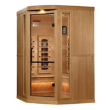 The Pinnacle 3 Person Luxury Near Zero EMF Indoor Full Spectrum Infrared Corner Sauna