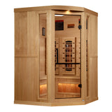 The Pinnacle 3 Person Luxury Near Zero EMF Indoor Full Spectrum Infrared Corner Sauna