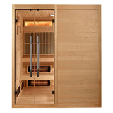 The Toledo 6 Person Luxury Indoor Hybrid Sauna with Retractable Bench