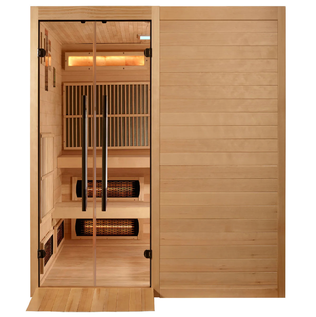 The Toledo 6 Person Hybrid (Full Spectrum Infrared and Traditional) Sauna | Golden Designs