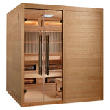 The Toledo 6 Person Luxury Indoor Hybrid Sauna with Retractable Bench