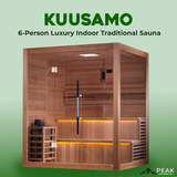 The Kuusamo Edition 6 Person Luxury Indoor Traditional Sauna