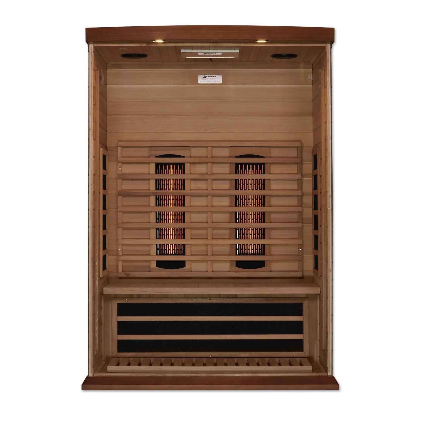 The Zephyr 2 Person Cedar Near Zero EMF Full Spectrum Infrared Sauna | Maxxus Saunas