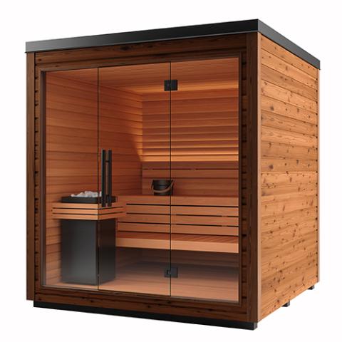 Auroom Mira L Outdoor Cabin Sauna Kit-Sauna-Auroom-Natural Wood-Nordica Sauna