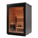 Auroom Mira S Outdoor Cabin Sauna Kit-Sauna-Auroom-Black-Nordica Sauna