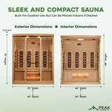 The Norwegian 4 Person Luxury Near Zero EMF Indoor Full Spectrum Infrared Sauna