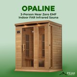 The Opaline 3 Person Near Zero EMF Indoor FAR Infrared Sauna