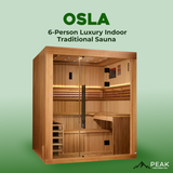 The Osla Edition 6 Person Luxury Indoor Traditional Sauna