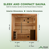 The Osla Edition 6 Person Luxury Indoor Traditional Sauna