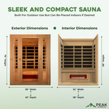 The Paris 3 Person Low EMF Indoor FAR Infrared Sauna