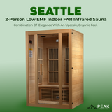 The Seattle 2 Person Low EMF Indoor FAR Infrared Sauna