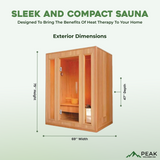 The Southport 3 Person Indoor Traditional Sauna