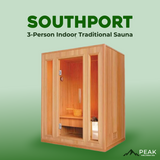 The Southport 3 Person Indoor Traditional Sauna