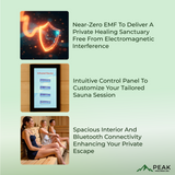 The Stoic 3 Person Luxury Near Zero EMF Indoor Full Spectrum Infrared Sauna