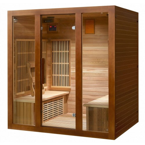 The Roslyn 4 Person Indoor FAR/MID Infrared Sauna