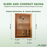 The Sundsvall 2 Person Luxury Indoor Traditional Sauna