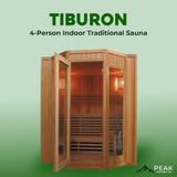 The Tiburon 4 Person Indoor Traditional Sauna