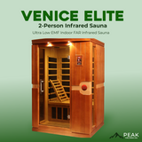 The Venice Elite 2 Person Ultra Low EMF Indoor FAR Infrared Sauna