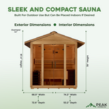 The Vorarlberg 5 Person Luxury Outdoor Traditional Sauna