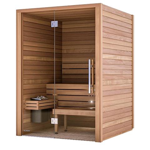 Auroom Cala Traditional Sauna - Glass-Sauna-Auroom-Thermo-Aspen-59" x 59"-Nordica Sauna