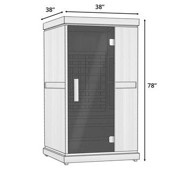 The Purify 1 Person Indoor Full Spectrum Infrared Sauna with Red Light Therapy