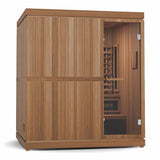 The Trinity 4 Person Indoor Hybrid Sauna with Red Light Therapy