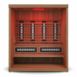 The Trinity 4 Person Indoor Hybrid Sauna with Red Light Therapy