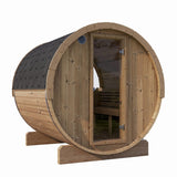 SaunaLife 6 Person 7' Long Barrel Sauna | Ergo Model E8 Sauna Life