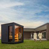 SaunaLife 5-Person Pre-Assembled Outdoor Sauna | Model G6 Sauna Life